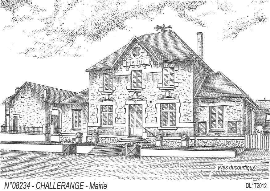 N 08234 - CHALLERANGE - mairie