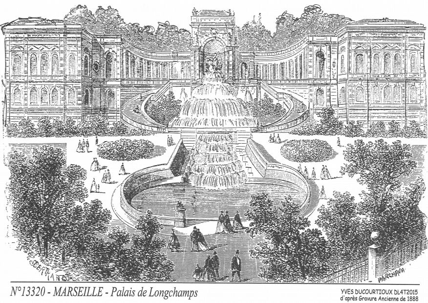N 13320 - MARSEILLE - palais de longchamps