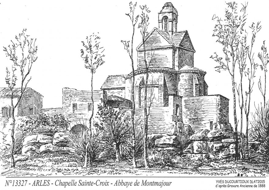 N 13327 - ARLES - chapelle ste croix abbaye de 