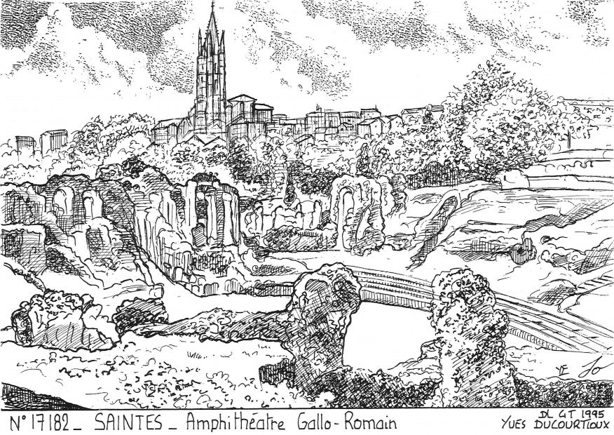 N 17182 - SAINTES - amphithatre gallo romain