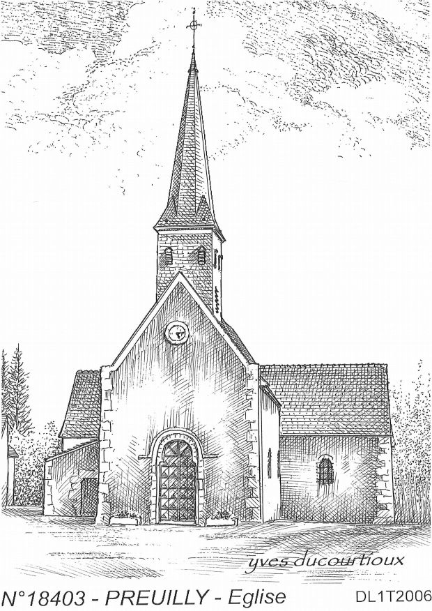 N 18403 - PREUILLY - glise