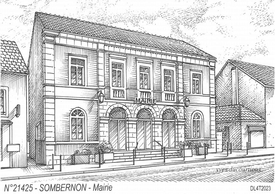 N 21425 - SOMBERNON - mairie