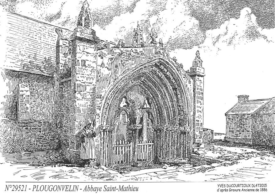 N 29521 - PLOUGONVELIN - abbaye st mathieu