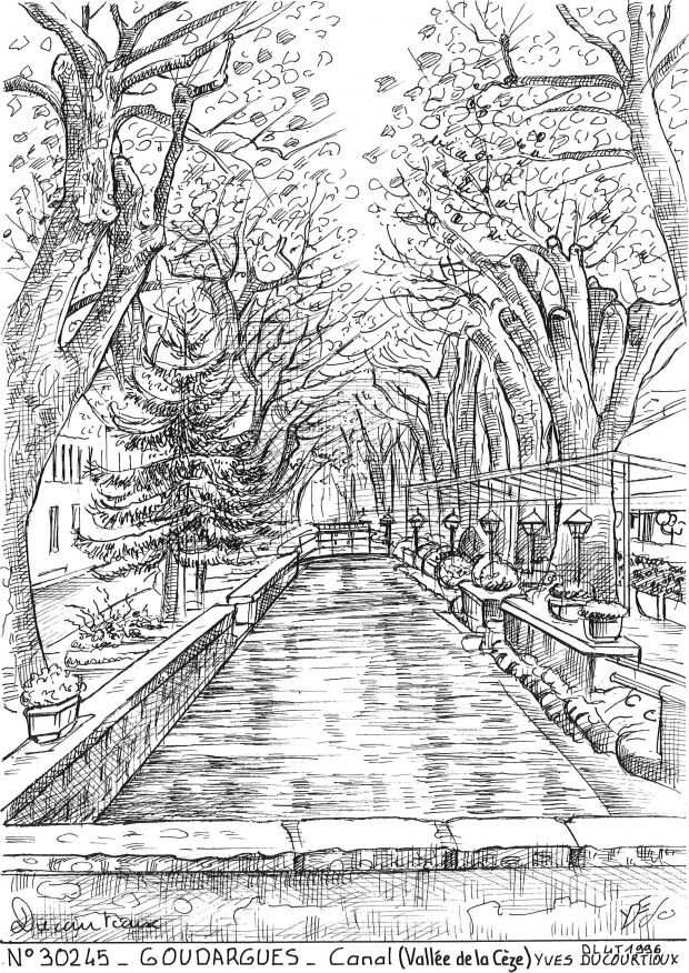 N 30245 - GOUDARGUES - canal (valle de la cze)