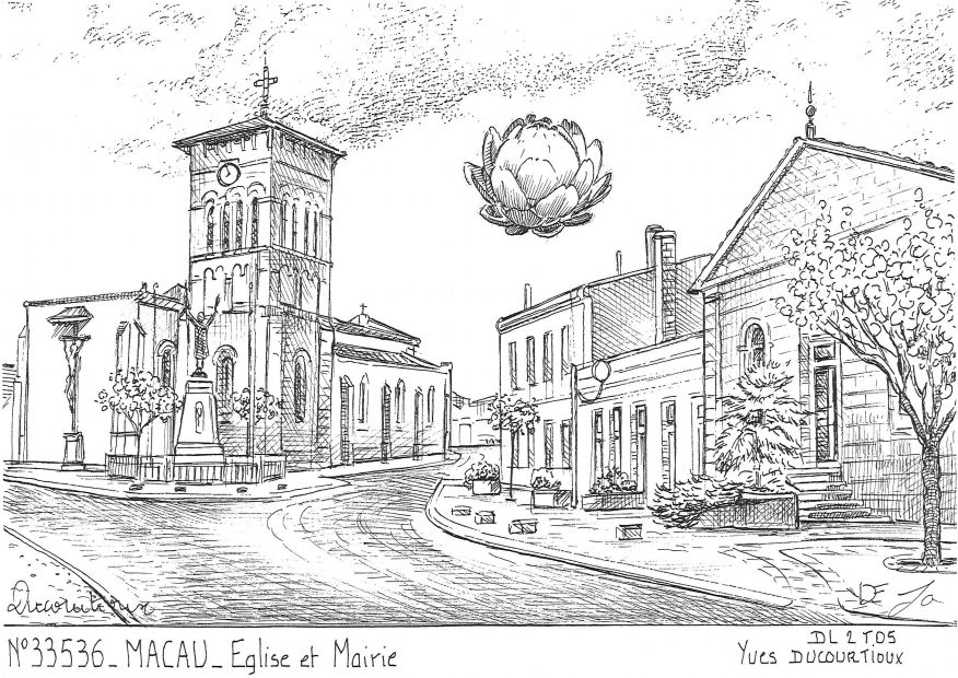 N 33536 - MACAU - glise et mairie