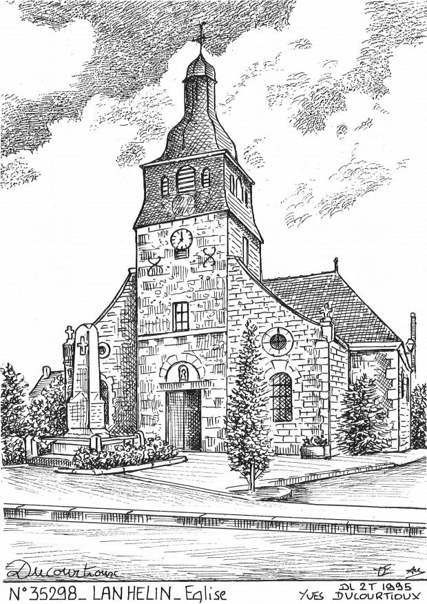 N 35298 - LANHELIN - glise