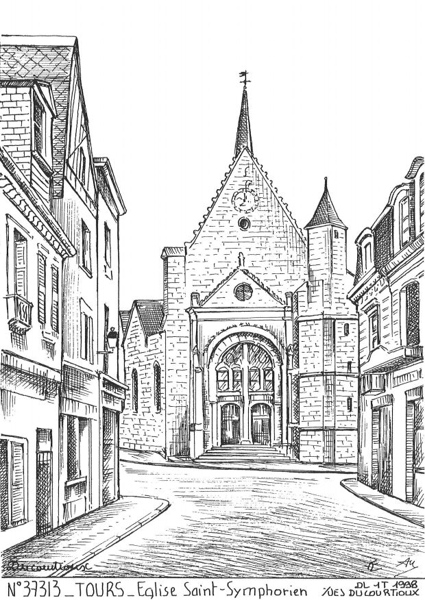 N 37313 - TOURS - glise st symphorien