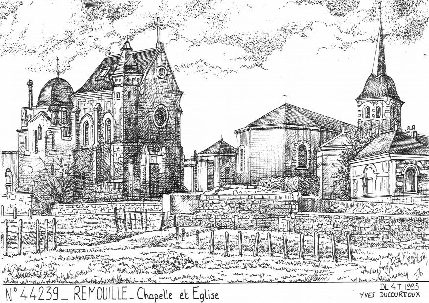 N 44239 - REMOUILLE - chapelle et glise
