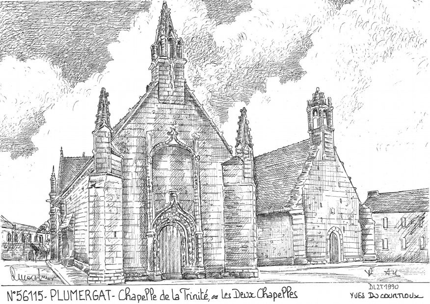 N 56115 - PLUMERGAT - chapelle de la trinit