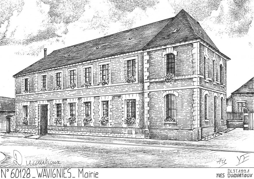 N 60128 - WAVIGNIES - mairie