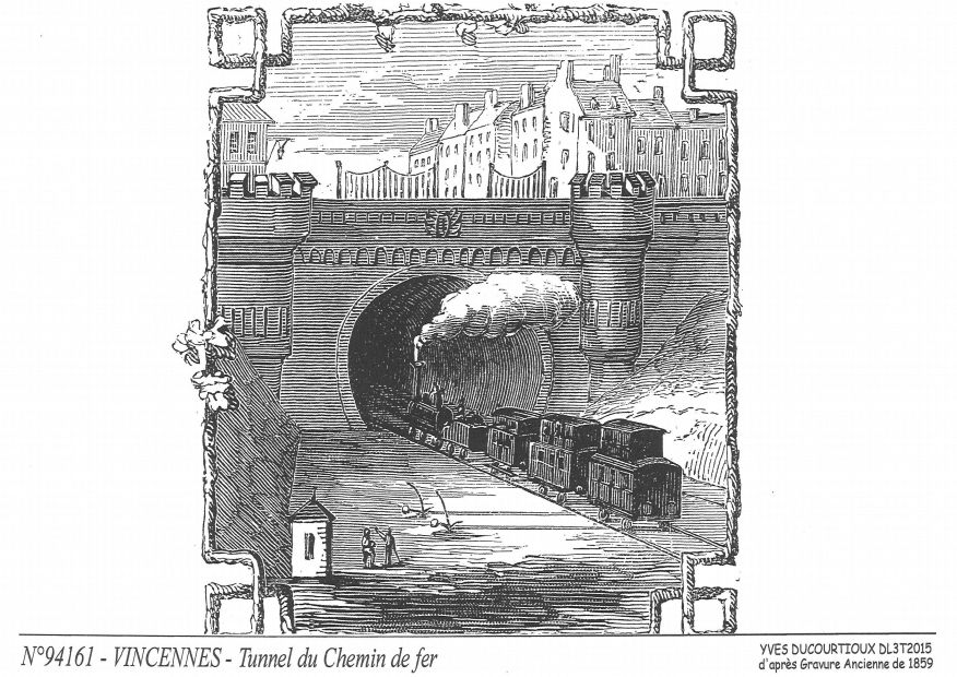 N 94161 - VINCENNES - tunnel du chemin de fer