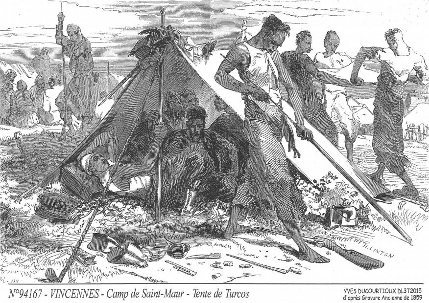 N 94167 - VINCENNES - camp de st maur tente turcos