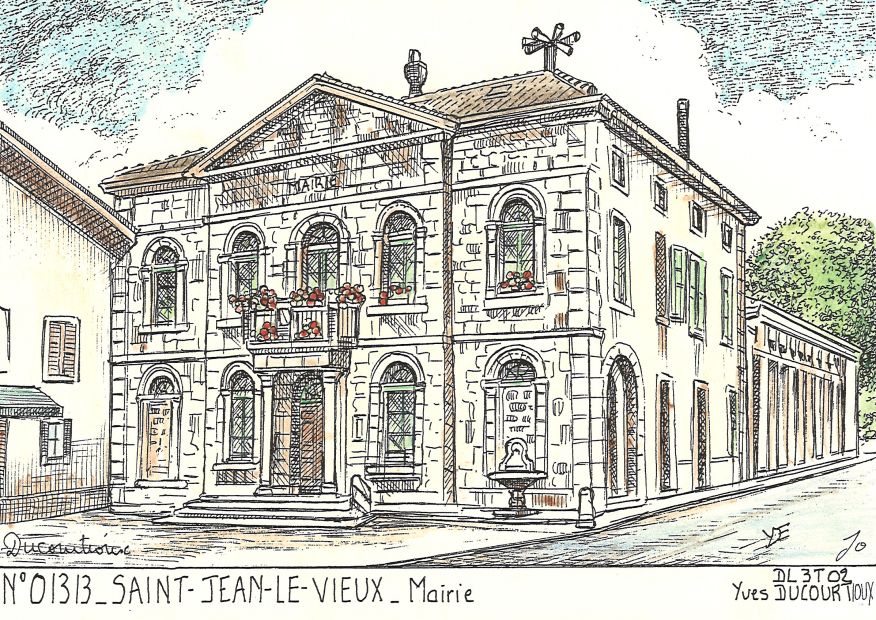 N 01313 - ST JEAN LE VIEUX - mairie
