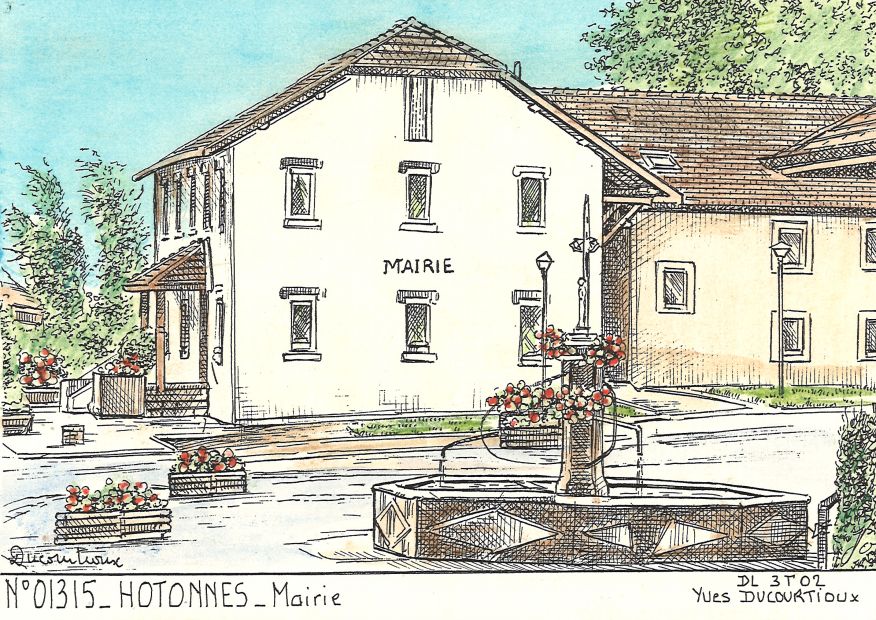N 01315 - HOTONNES - mairie