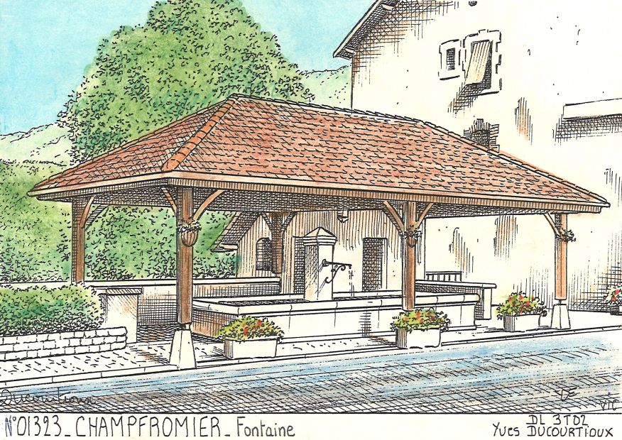 N 01323 - CHAMPFROMIER - fontaine