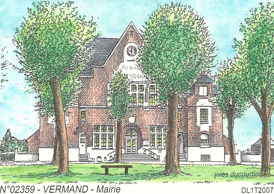 N 02359 - VERMAND - mairie