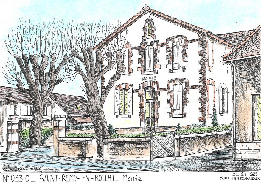 N 03310 - ST REMY EN ROLLAT - mairie