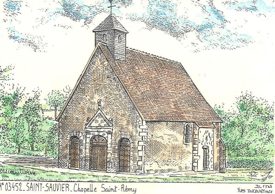 N 03452 - ST SAUVIER - chapelle st rmy