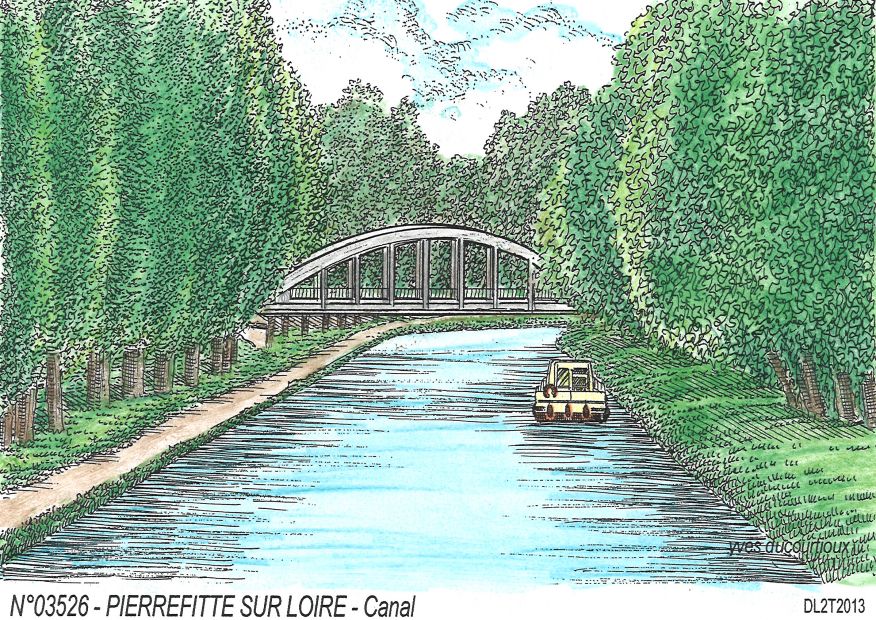 N 03526 - PIERREFITTE SUR LOIRE - canal