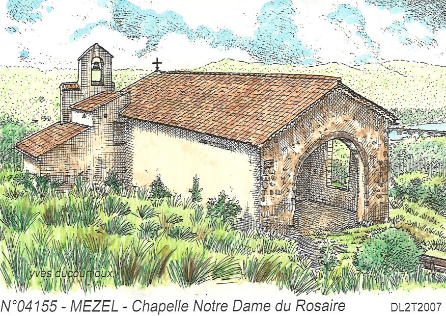 N 04155 - MEZEL - chapelle notre dame du rosaire