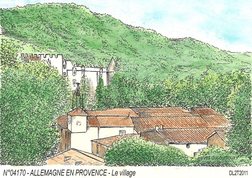 N 04170 - ALLEMAGNE EN PROVENCE - le village