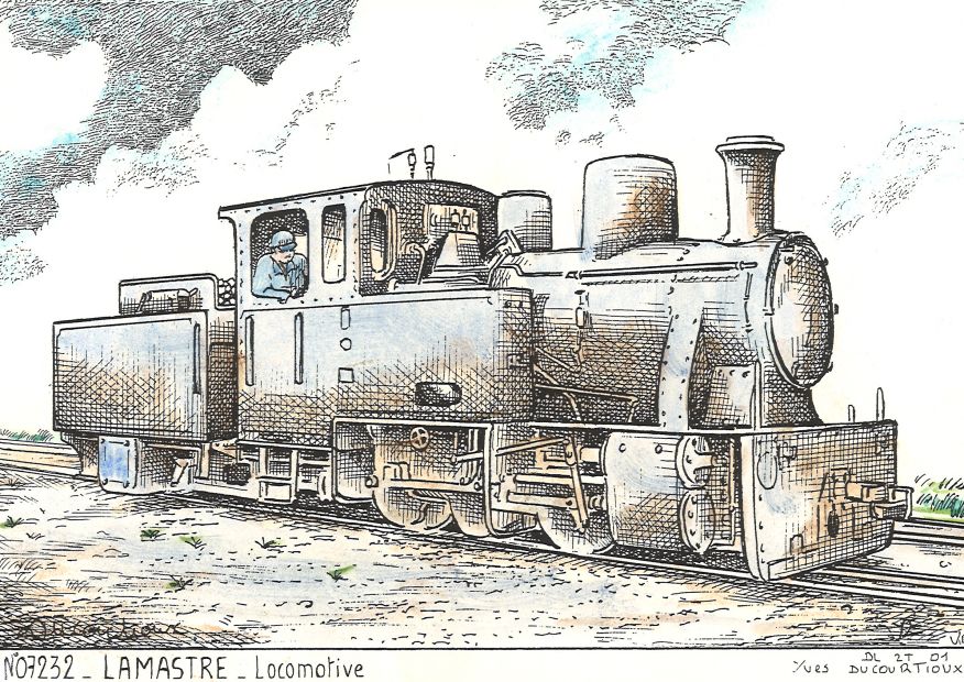 N 07232 - LAMASTRE - locomotive