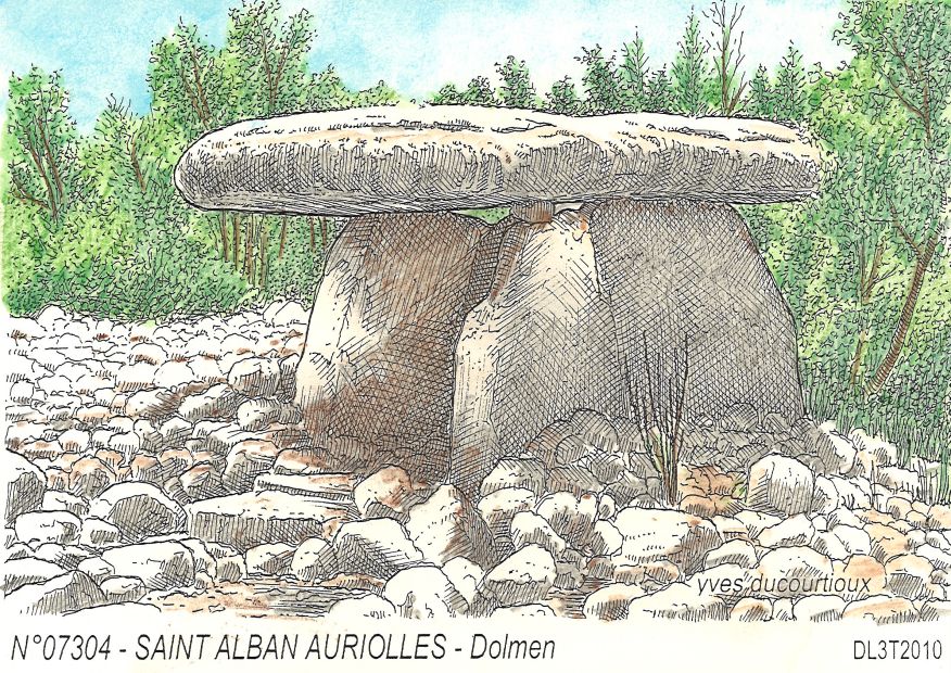 N 07304 - ST ALBAN AURIOLLES - dolmen
