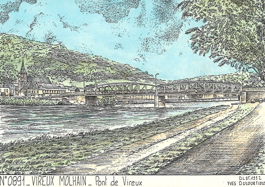 N 08091 - VIREUX MOLHAIN - pont de vireux