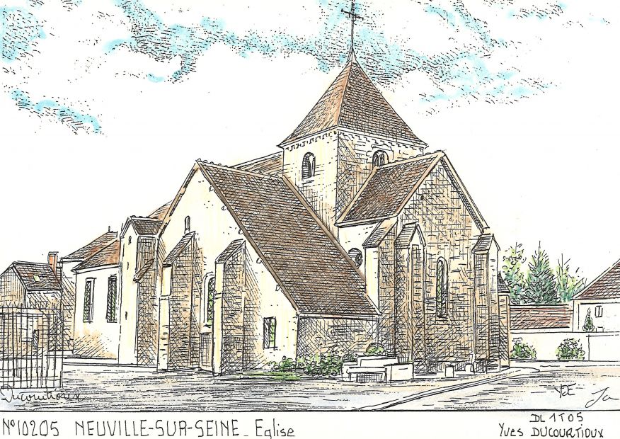 N 10205 - NEUVILLE SUR SEINE - glise