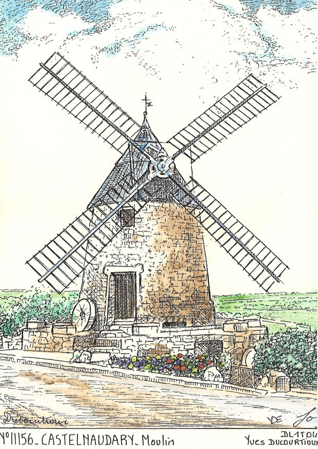 N 11156 - CASTELNAUDARY - moulin