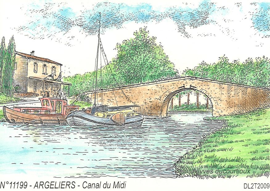 N 11199 - ARGELIERS - canal du midi
