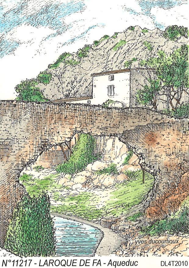 N 11217 - LAROQUE DE FA - aqueduc