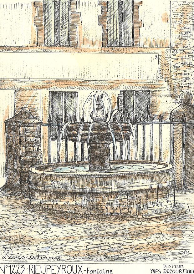 N 12023 - RIEUPEYROUX - fontaine