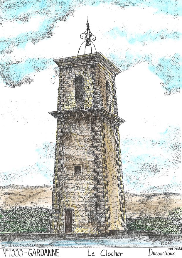 N 13033 - GARDANNE - le clocher