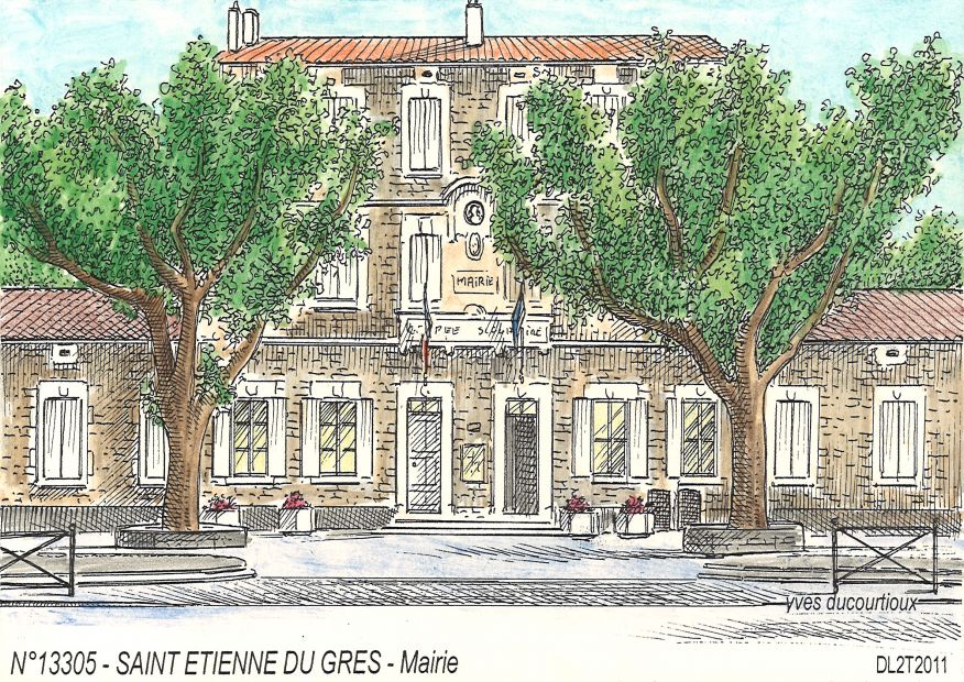N 13305 - ST ETIENNE DU GRES - mairie