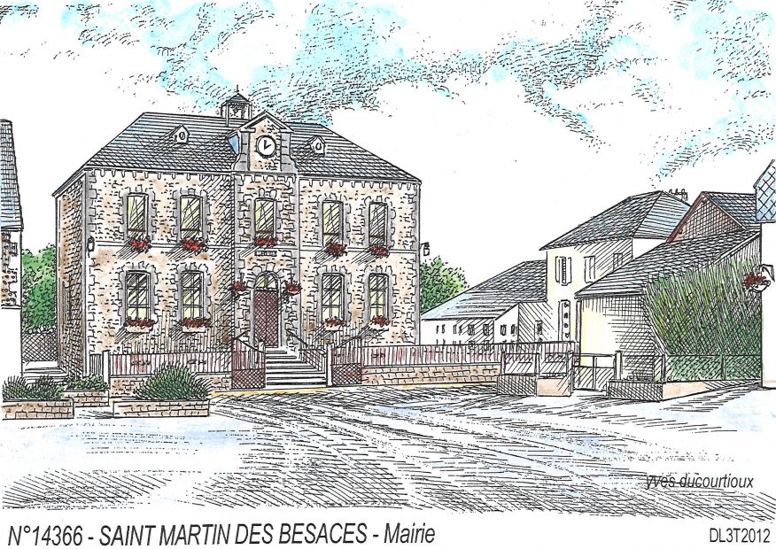 N 14366 - ST MARTIN DES BESACES - mairie