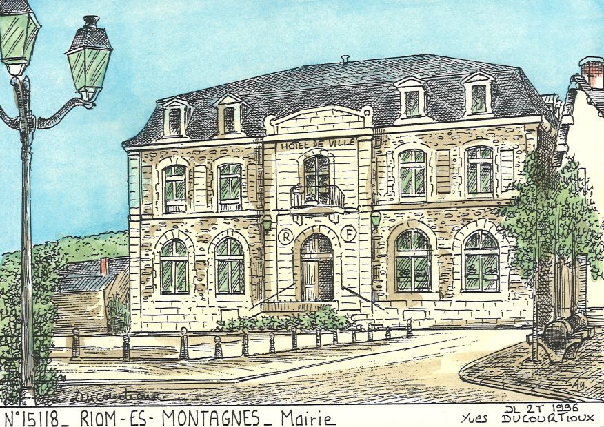 N 15118 - RIOM ES MONTAGNES - mairie