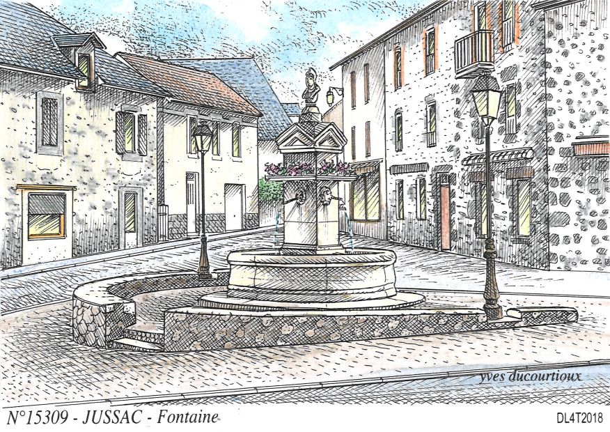 N 15309 - JUSSAC - fontaine