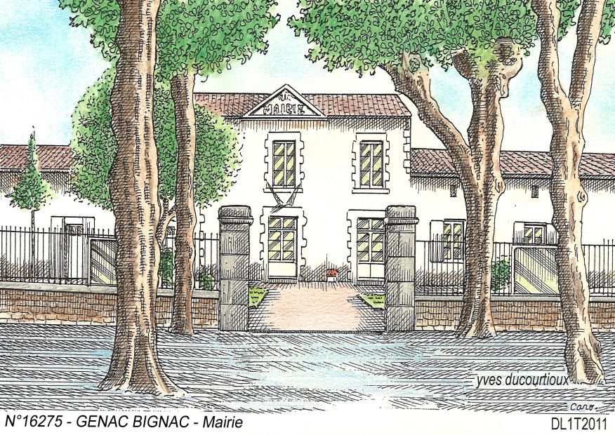 N 16275 - GENAC BIGNAC - mairie