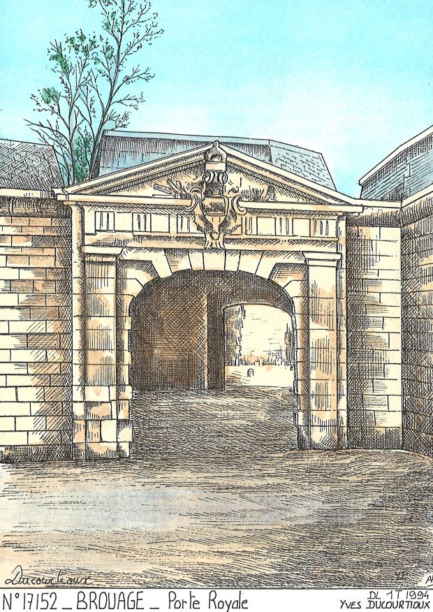 N 17152 - BROUAGE - porte royale