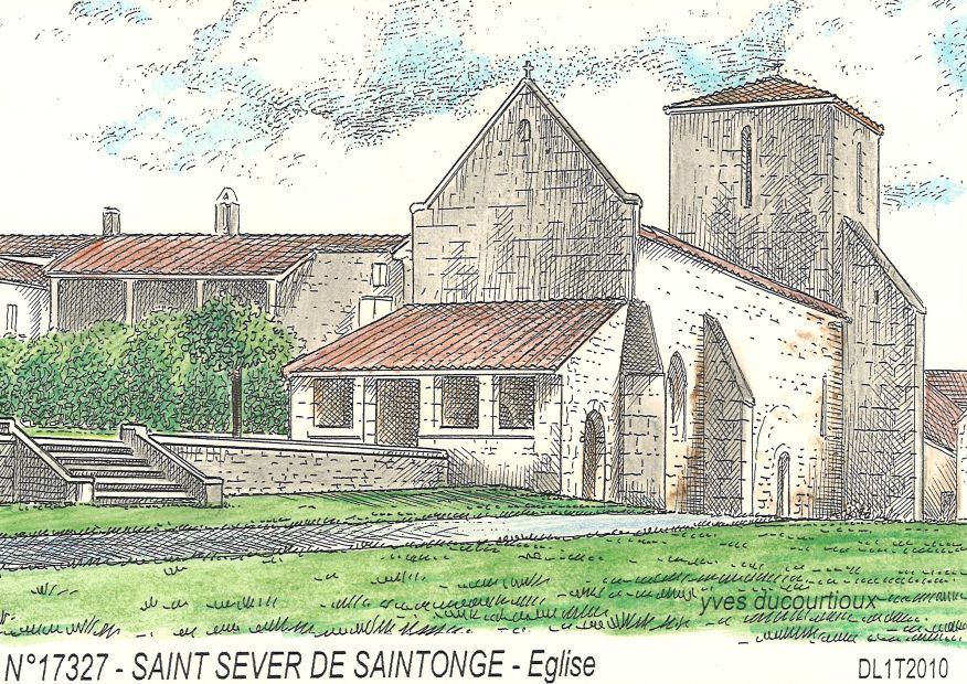N 17327 - ST SEVER DE SAINTONGE - glise