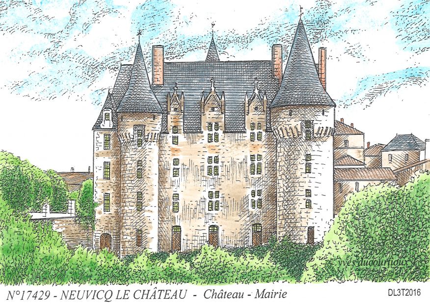 N 17429 - NEUVICQ LE CHATEAU - chteau mairie