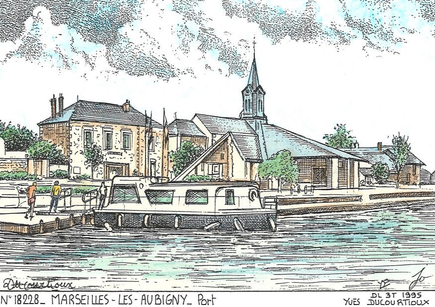 N 18228 - MARSEILLES LES AUBIGNY - port