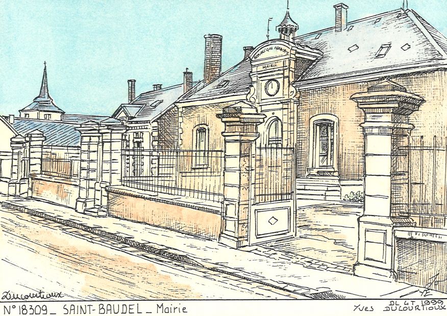 N 18309 - ST BAUDEL - mairie
