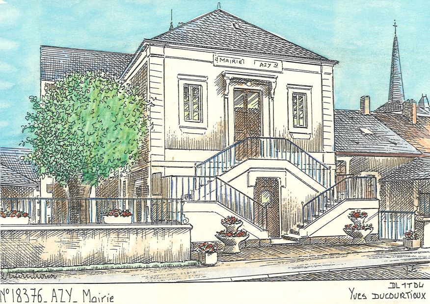 N 18376 - AZY - mairie