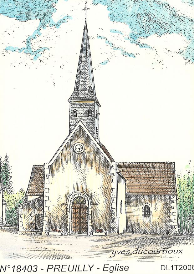 N 18403 - PREUILLY - glise