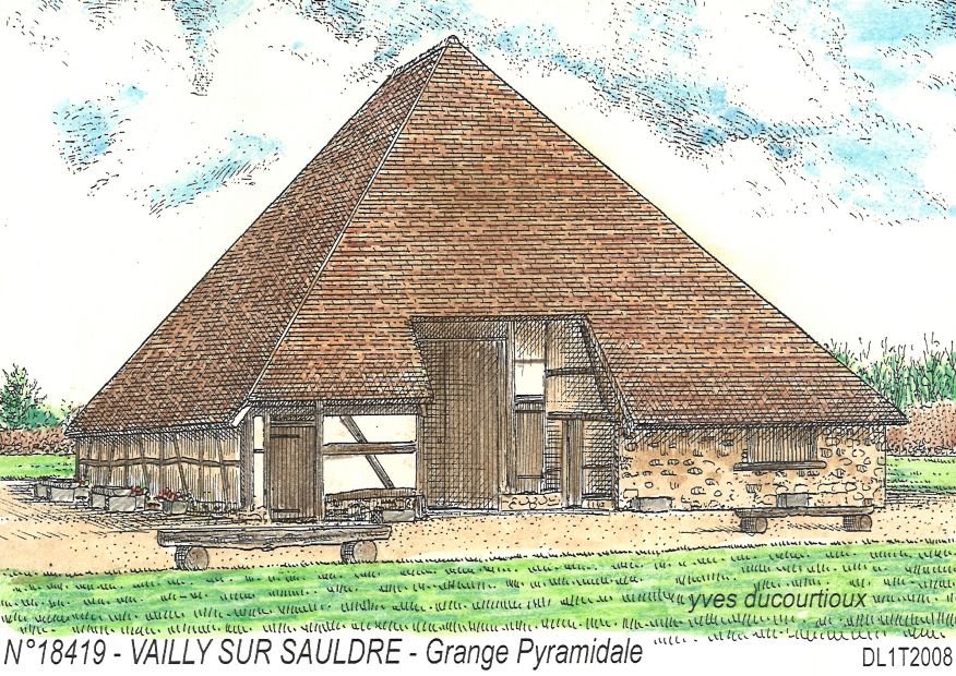 N 18419 - VAILLY SUR SAULDRE - grange pyramidale