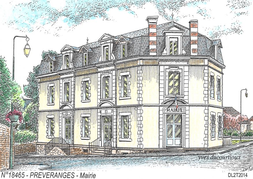 N 18465 - PREVERANGES - mairie