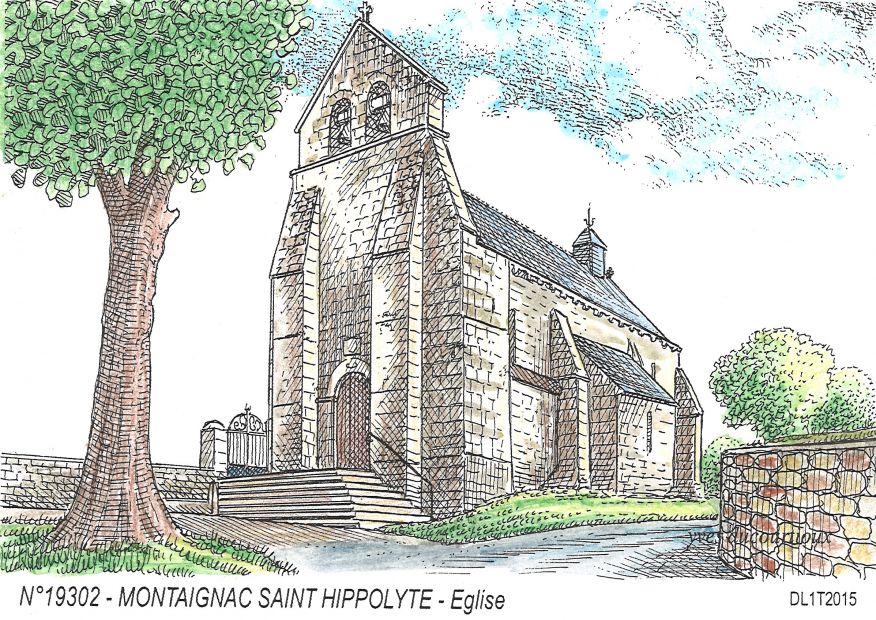 N 19302 - MONTAIGNAC ST HIPPOLYTE - glise