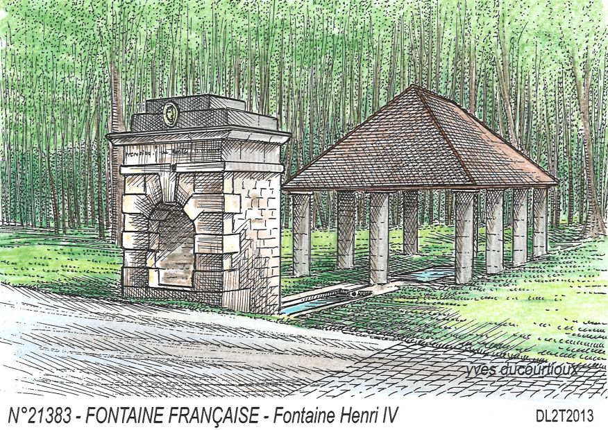 N 21383 - FONTAINE FRANCAISE - fontaine henri IV
